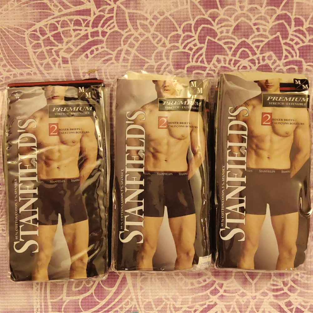 Stanfields Men's Boxer Briefs Medium NIB